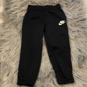 Black nike track pants